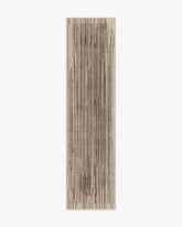 Striated Border Brown Rug