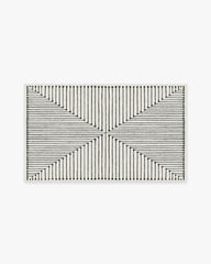 Inkdrop Black & Ivory Rug by Jonathan Adler