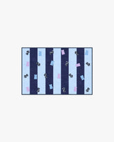Todd Stripe Gummy Blue & Navy Rug by Humberto Leon