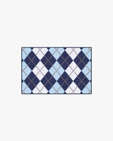 Teddy Bear Argyle Navy & Blue Rug by Humberto Leon