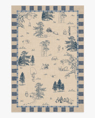 Storybook Grove Natural & Blue Rug