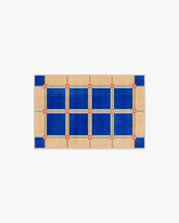 This House Is a Home Blue Rug by Dan Pelosi