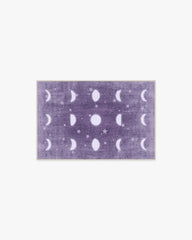 To The Moon And Back Mauve Rug by Humberto Leon