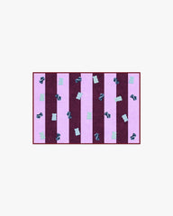 Todd Stripe Gummy Pink & Burgundy Rug by Humberto Leon