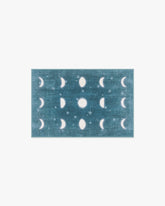 To The Moon And Back Soft Teal Rug by Humberto Leon