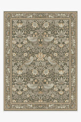 Strawberry Thief Stone Gold Rug by Morris & Co.