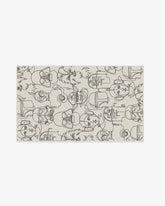 The Saga White & Black Rug