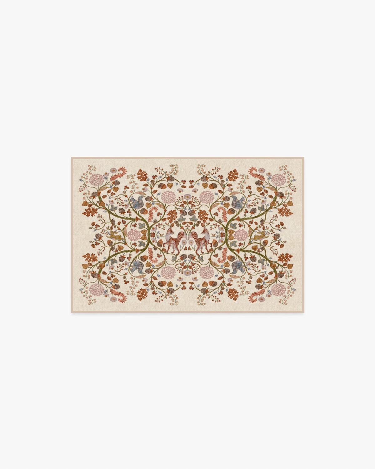Foxglove Forest Cream Multicolor Rug