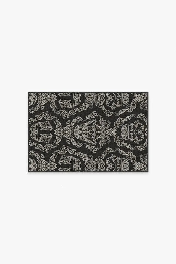 Dark Side Damask Charcoal Rug