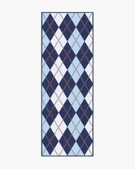 Teddy Bear Argyle Navy & Blue Rug by Humberto Leon