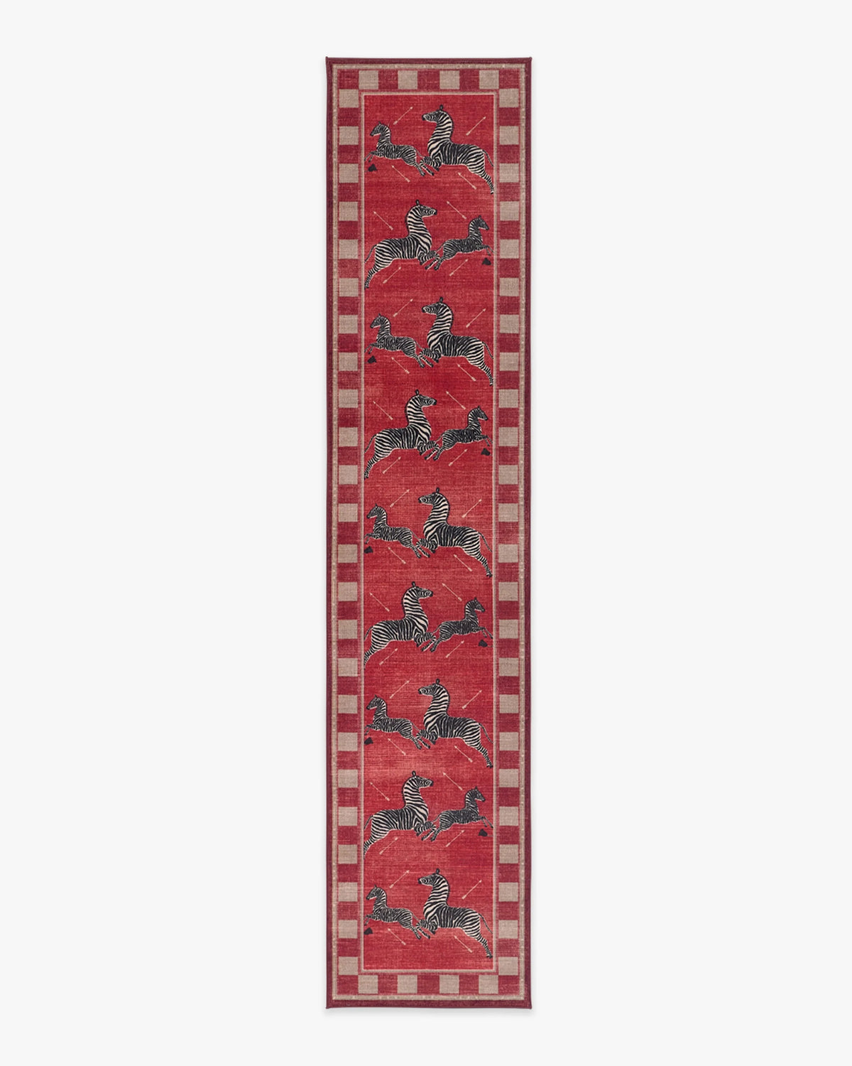 Zebras Red Rug by Scalamandré