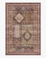 Rumi Mauve & Olive Rug
