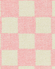 Let's Play Checkers Pink Rug