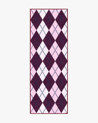 143 Argyle Burgundy & Pink Rug by Humberto Leon