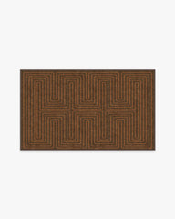 Labyrinth Brown & Orange Rug by Jonathan Adler