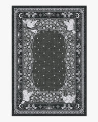 Humberto's Bandana Soft Black Rug by Humberto Leon