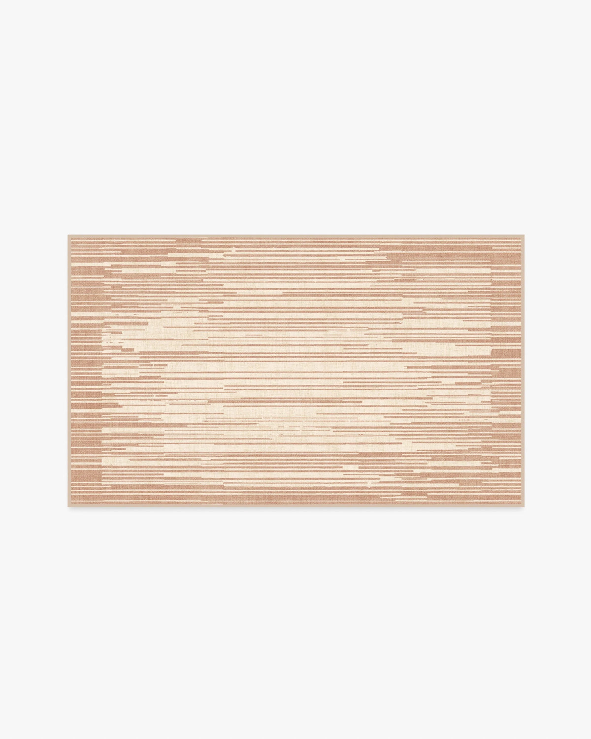 Striated Border Neutral Rug