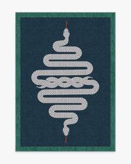 Venom Sapphire Rug by Jonathan Adler