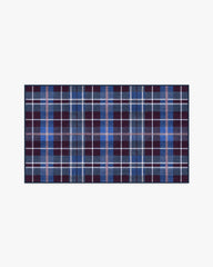 Josa Plaid Burgundy & Blue Rug by Humberto Leon