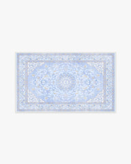 Mazzy Ornamental Blue Rug by Humberto Leon