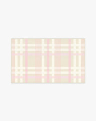 Charming Plaid Pink Rug