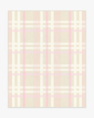 Charming Plaid Pink Rug