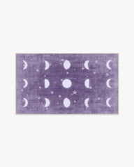 To The Moon And Back Mauve Rug by Humberto Leon