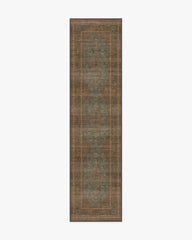 Rowan Teal Blue & Copper Rug