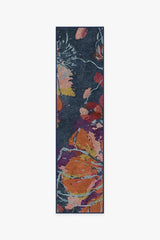 Watercolor Floral Navy Rug